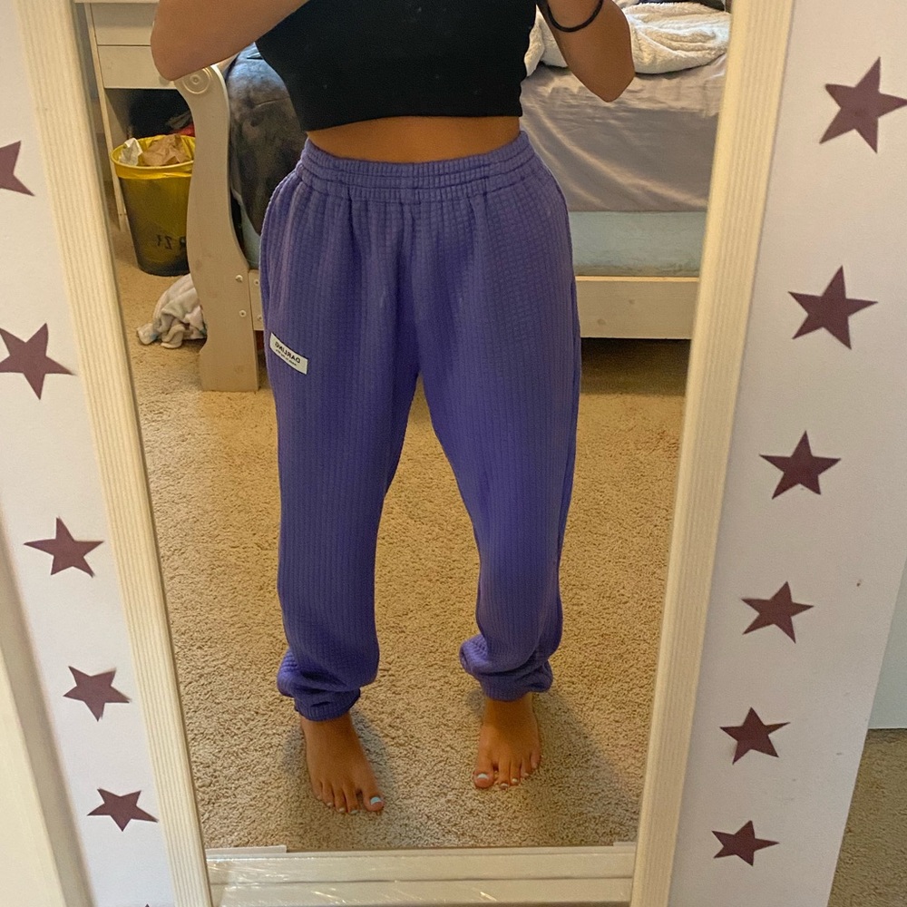 Adika purple sweatpants.